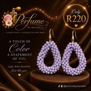Purple Crystal Earings