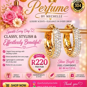 Round Golden Stylish hoop earings - Stainless steel